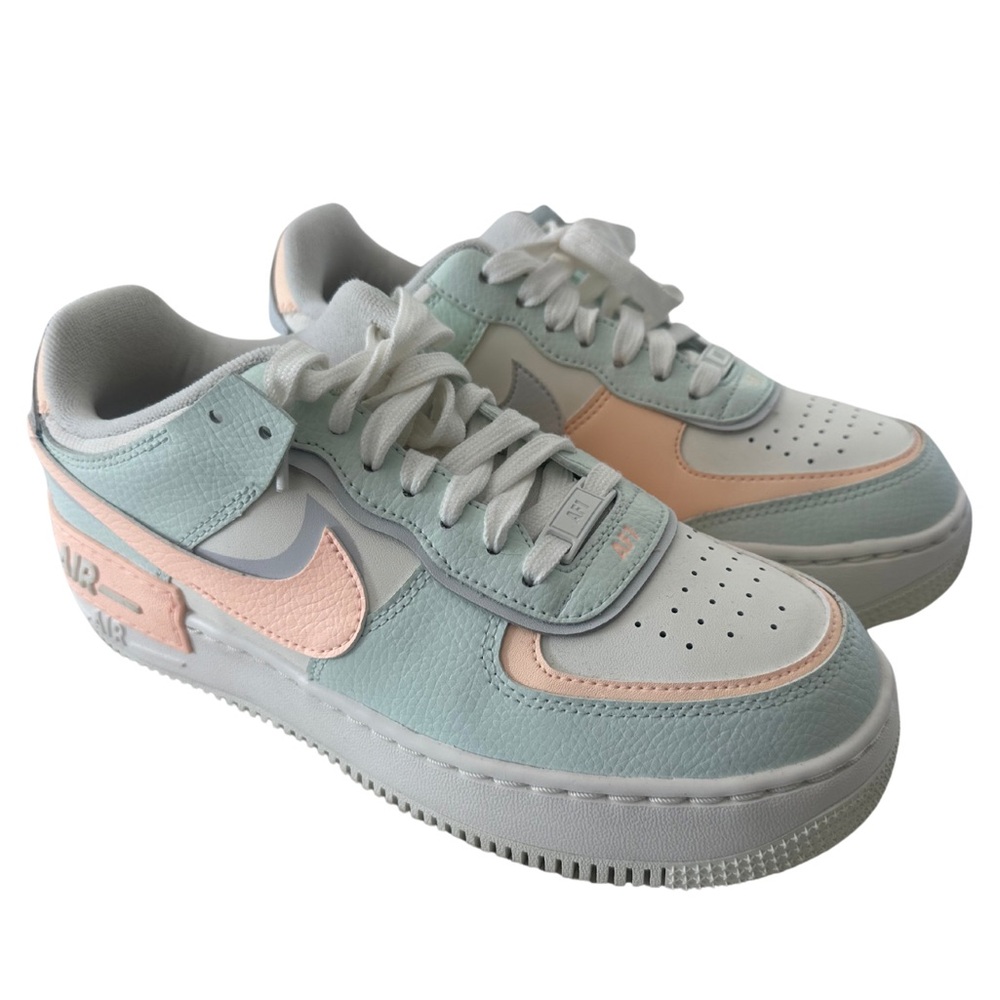 Nike Air Force 1 Platform pastel sneakers white size 7.5 women's